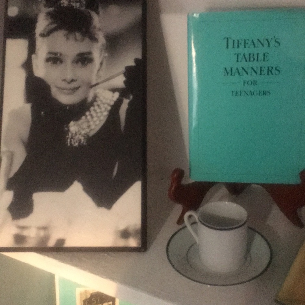 Tiffany's Table Manners book w T&Co. expresso size/tea set of 1 expresso w box. - Picture 7 of 7